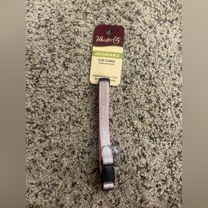 pink silver cat collar